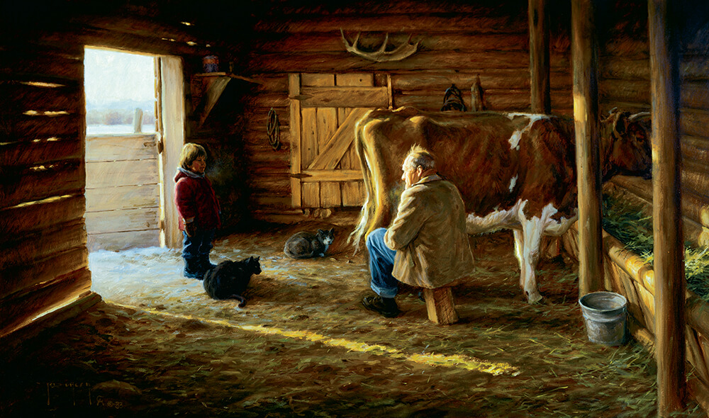 Grandpa's Milk Cow